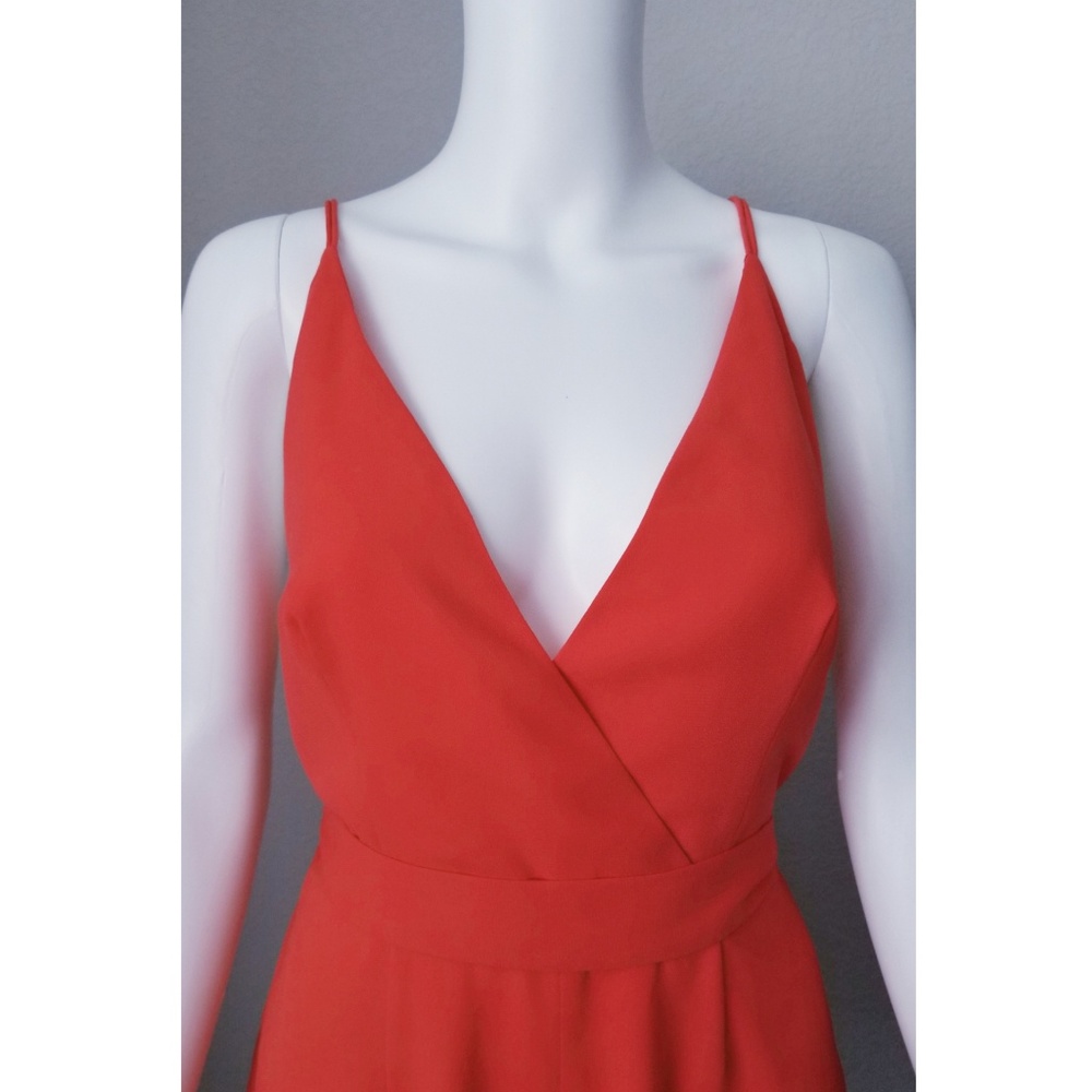 NWOT Finders Keepers red strappy low cut romper - Picture 3 of 3